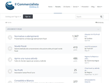 Tablet Screenshot of forum.ilcommercialistaonline.it